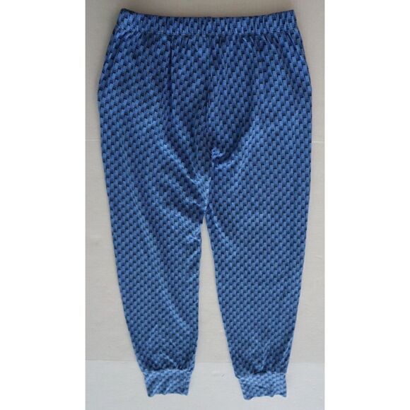 Monrow Women Sz S Blue L/S Button-Up Shirt & Jogger Pants Oversized 2-Pc Set - Picture 12 of 14